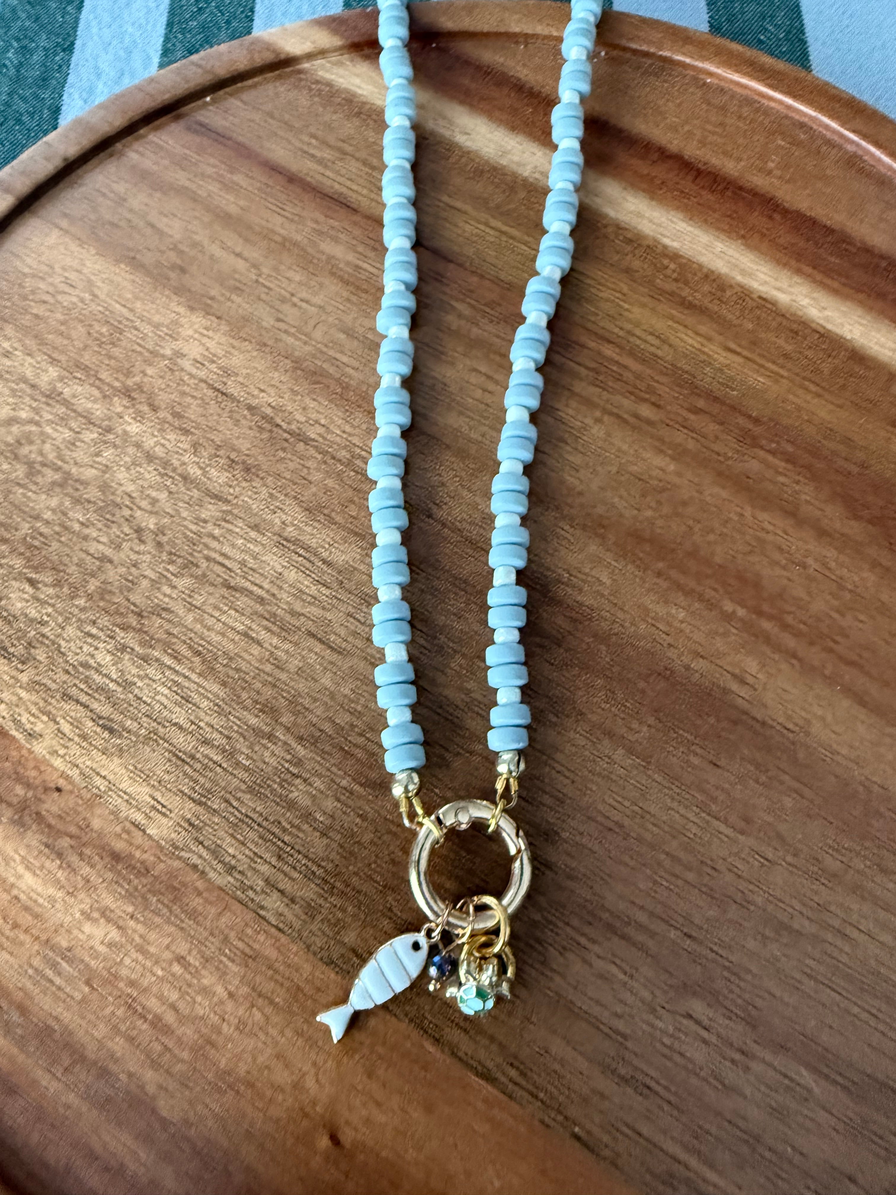 Blue Fishy Necklace