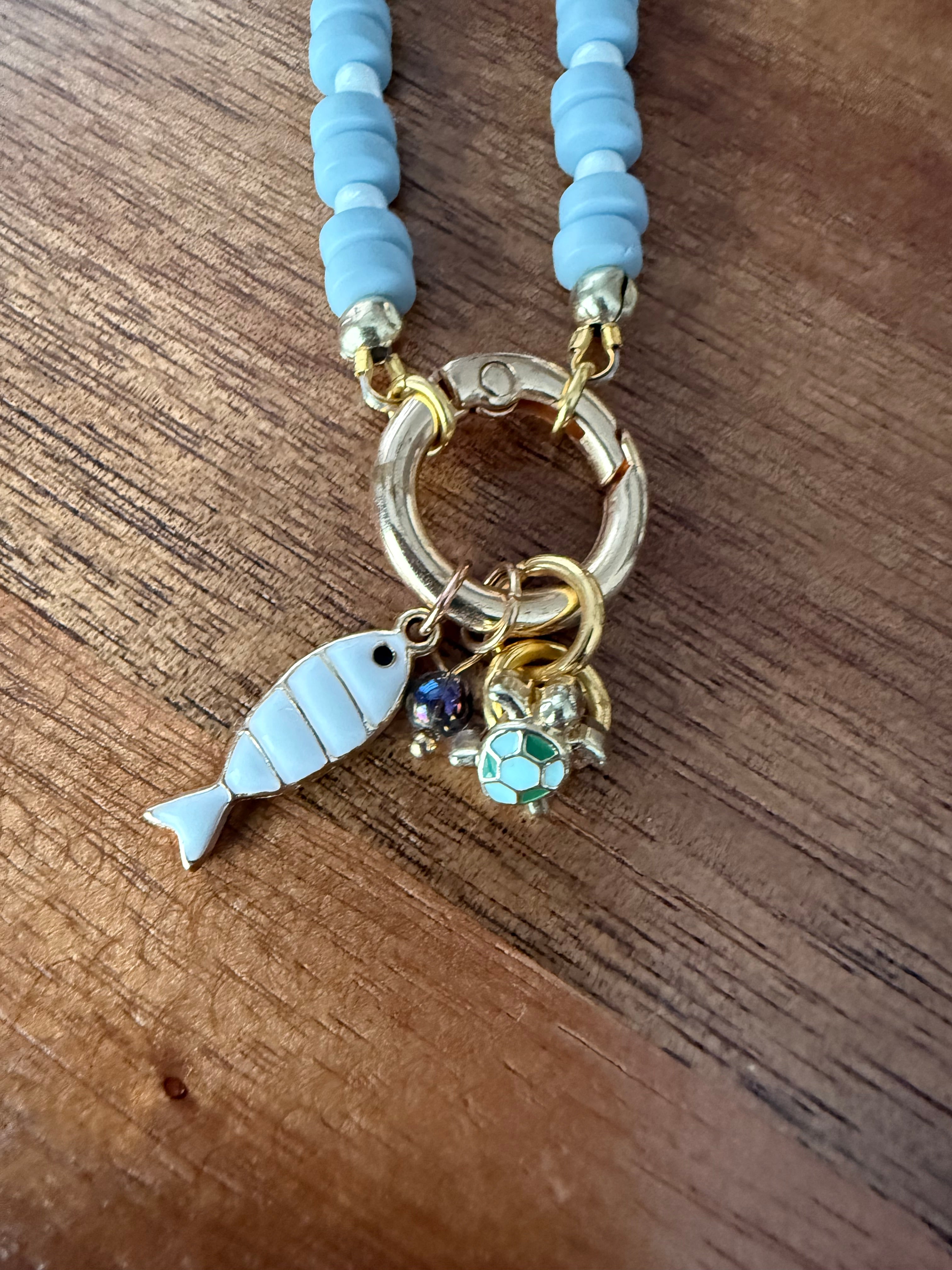 Blue Fishy Necklace