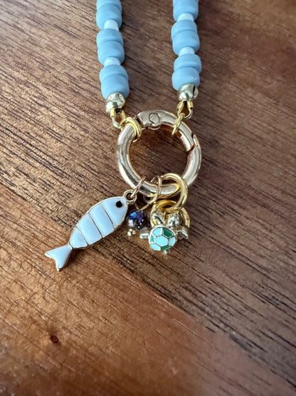 Blue Fishy Necklace